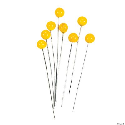 Yellow Lampwork Headpins