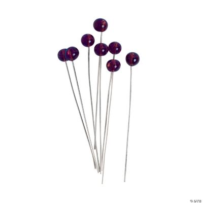 Purple Lampwork Headpins