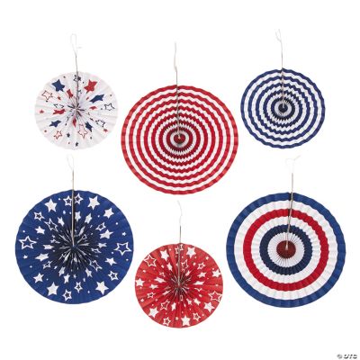 Patriotic Hanging Fans