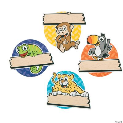 “Jungle Journey” Name Buttons