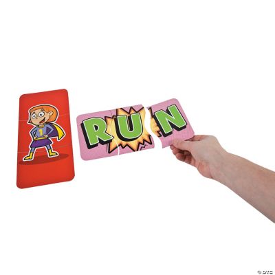 Superhero Word Segmenting Tiles