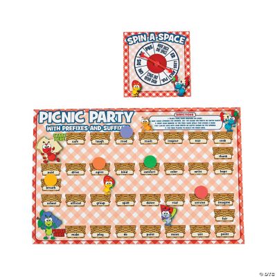 Picnic Party Prefix & Suffix Base Word Game