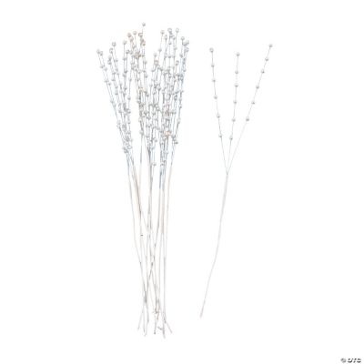 White Pearlized Decorative Sprays