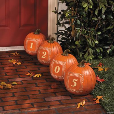 Address Porch Pumpkins