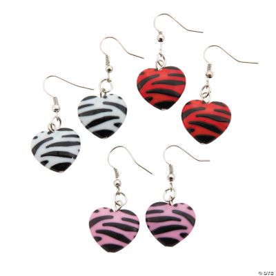 Animal Puff Heart Earrings