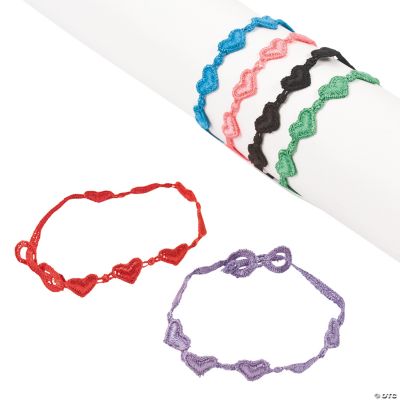 Fabric Heart Bracelets