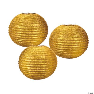 Gold Glitter Lanterns