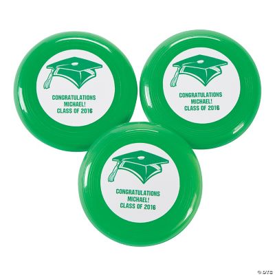Green Personalized Graduation Mini Disks