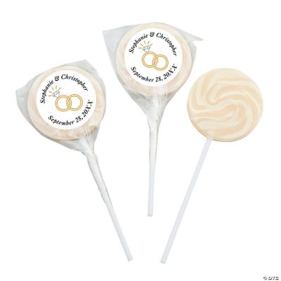 Personalized Diamond Wedding Ring Swirl Pops