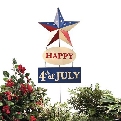 “Happy 4th of July” Patriotic Yard Stake