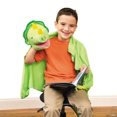Plush Dinosaur Puppet Friend