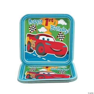Disney’s Cars “1st Birthday” Champ Dinner Plates