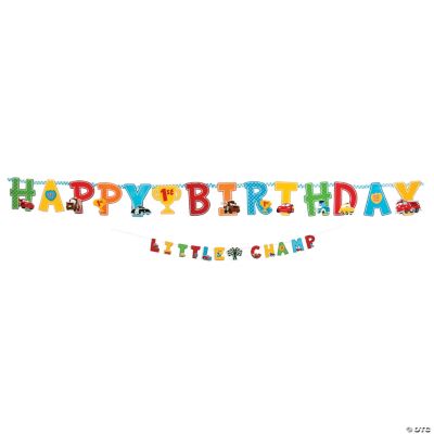 Disney’s Cars “1st Birthday” Champ Jumbo Letter Banner Kit