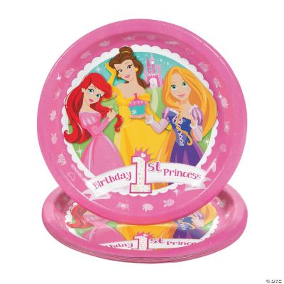 Disney Princess “1st Birthday” Dinner Plates