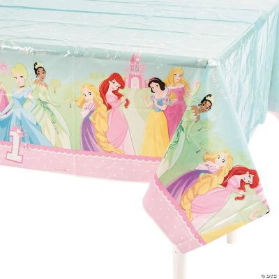 Disney Princess 1st Birthday Table Cover