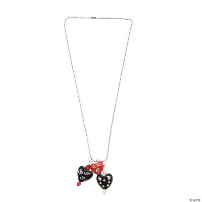 Artsy Heart Ball Chain Necklace