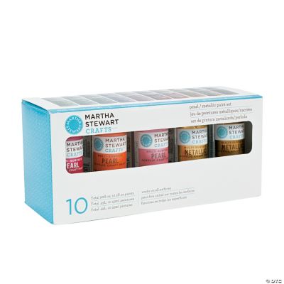 Martha Stewart Crafts™ Pearl & Metallic Acrylic Paint Set Oriental Trading Discontinued