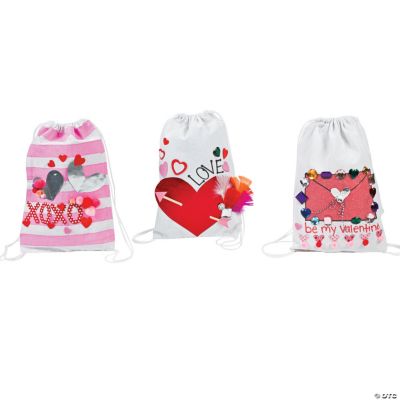 Valentine's Drawstring Backpack Card Holder