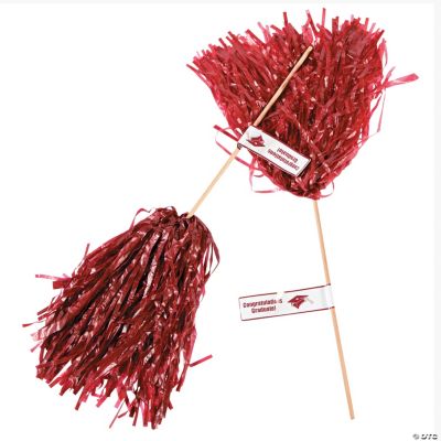 Burgundy Personalized Graduation Spirit Poms