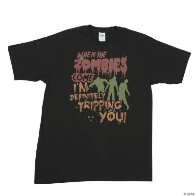 “When The Zombies Come” 2XL Adult T-Shirt