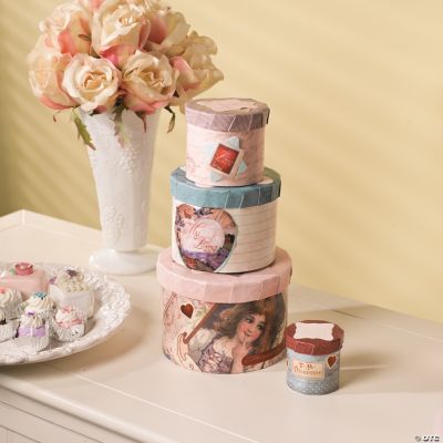 Vintage Valentine Nesting Boxes