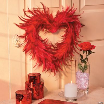 Feather Heart, Mirror Boxes & Vase