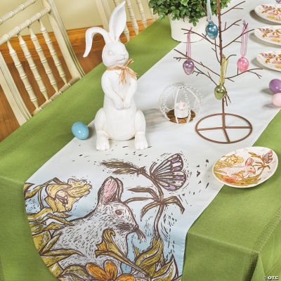 Easter Rabbit & Table Runner Display