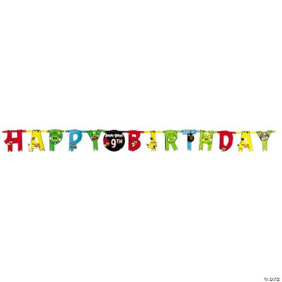 Angry Birds Jumbo Add-An-Age Letter Banner