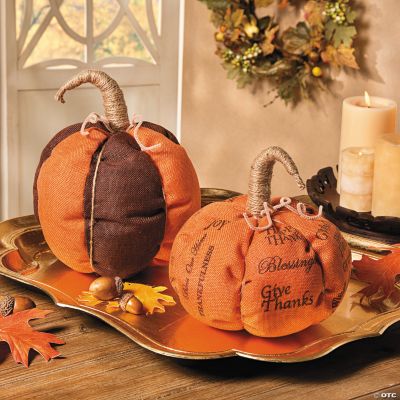 Burlap Pumpkins