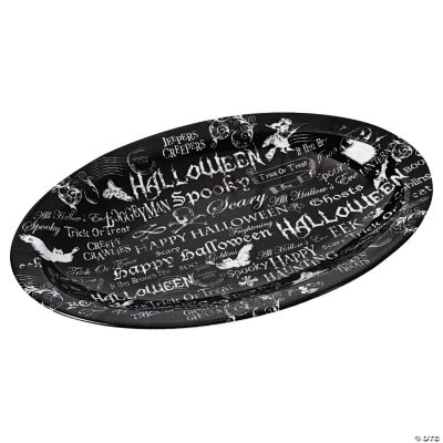 Black & White Halloween Platter