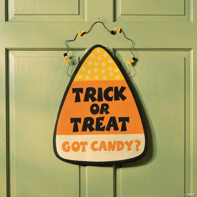 Candy Corn Painted Door Hanger