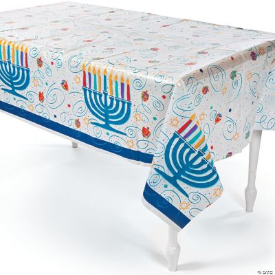 Festive Hanukkah Table Cover