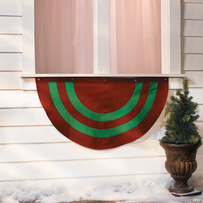 Red & Green Striped Bunting