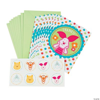 Pooh “Little Hunny” Thank You Cards With Seals