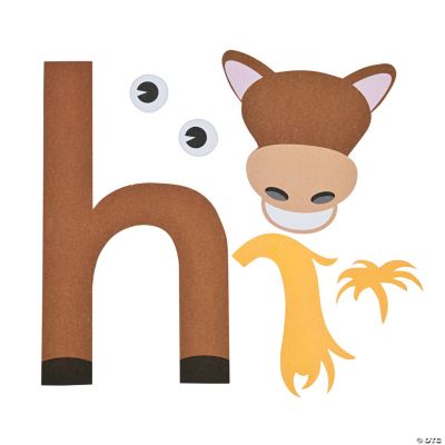 Letter H Horse Craft Template