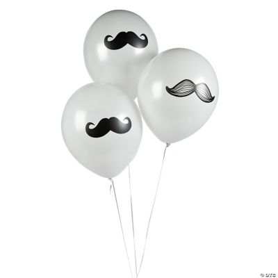 Mustache Latex Balloons