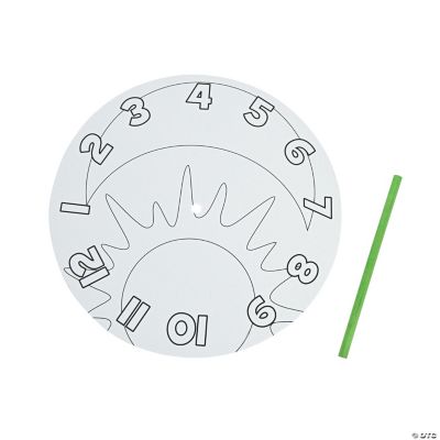Color Your Own Sundials, Coloring Crafts, Crafts for Kids, Craft ...