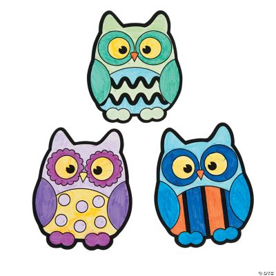 Color Your Own Owl Magnets