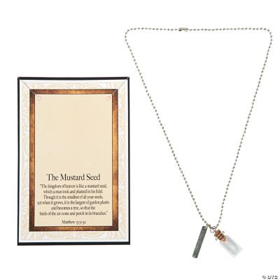Mustard Seed Necklaces with Card Oriental Trading