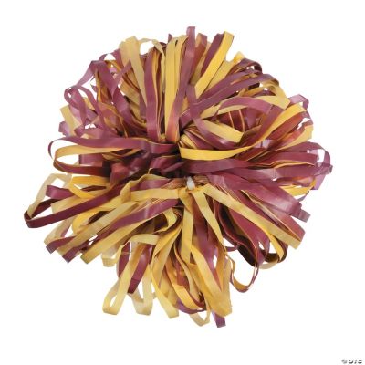 Maroon & Gold TwoTone Spirit PomPoms Oriental Trading