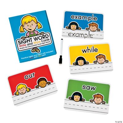 Sight Words Write & Wipe Cards Level 100