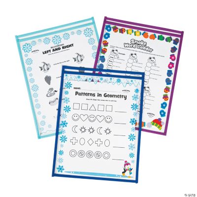 Winter Dry Erase Sleeves