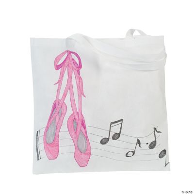 DIY White Tote Bags