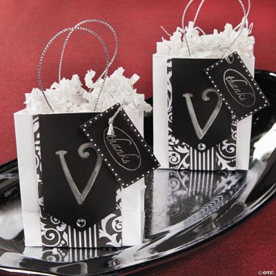 Monogram Thank You Favor Bags