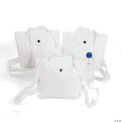 DIY Deluxe Mini White Backpacks