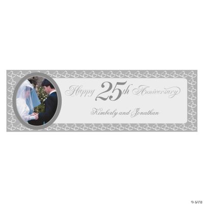 25th Anniversary Medium Custom Photo Banner