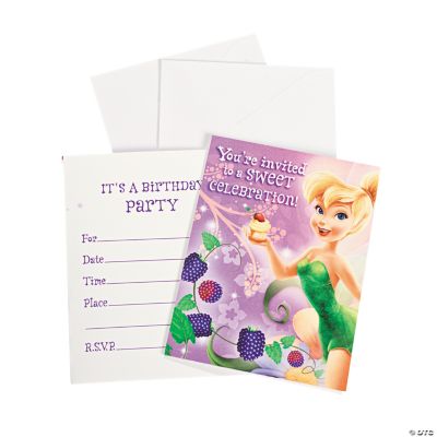 Disney Fairies Tinker Bell Sweet Treats Invitations