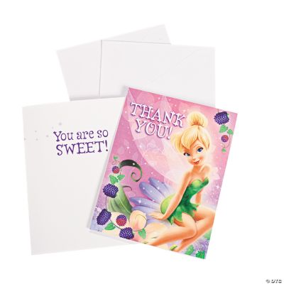 Disney Fairies Tinker Bell Sweet Treats “Thank You” Notes