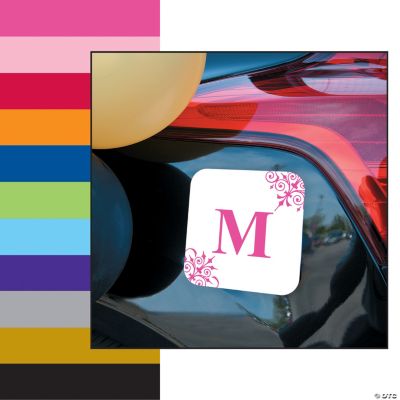 Monogrammed Car Magnets