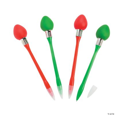 LightUp Christmas Bulb Pens Oriental Trading